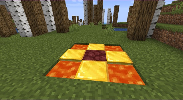 Lava herobrine with armor Minecraft Skin