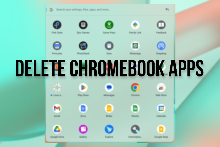 delete apps on chromebook