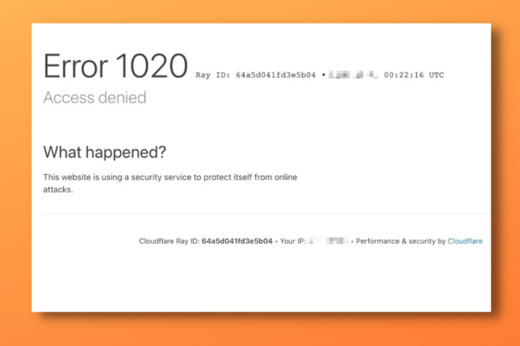 How to Fix Cloudflare’s Error 1020 Access Denied (10 Ways)
https://beebom.com/wp-content/uploads/2022/12/How-to-Fix-Cloudflares-Error-1020-Access-Denied.png?w=750&quality=75