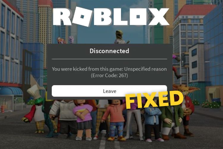 Roblox error 267