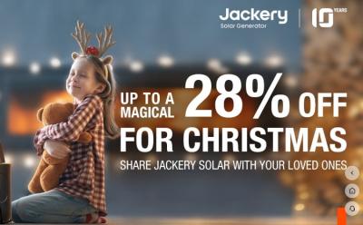 Jackery Christmas Sale: Up to 28% Discounts on Solar Generators and Portable Power Stations
