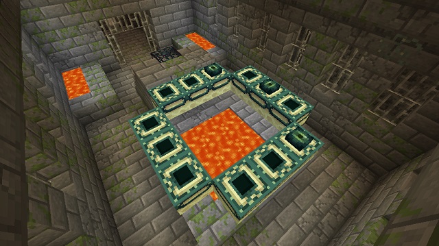 Portal Room in Stronghold Minecraft