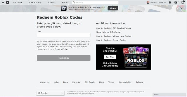 Redeem Roblox Toy Codes