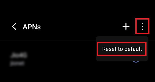 Reset to default Apn Settings - How to Fix Roblox Error Code 279