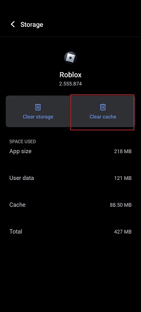 Roblox Clear Cache on Android