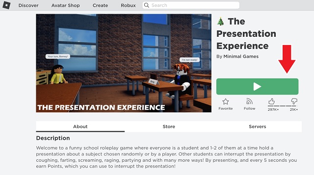 Roblox-Wiedergabetaste Auf Dem Mac