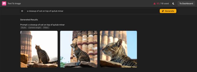 Simplified AI image generator