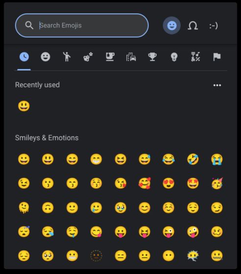 Cách sử dụng biểu tượng cảm xúc trên Chromebook