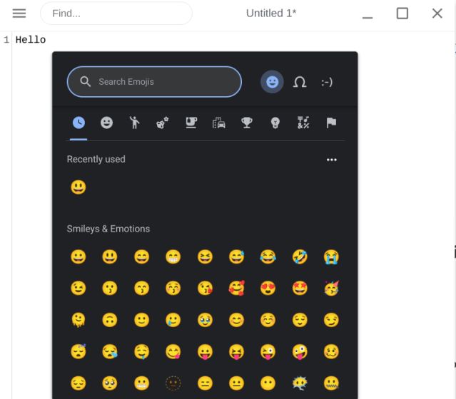 Verwenden Sie Emojis Auf Einem Chromebook Mit Dem Trackpad