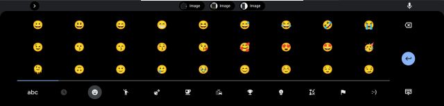 Nhận biểu tượng cảm xúc trên Chromebook màn hình cảm ứng