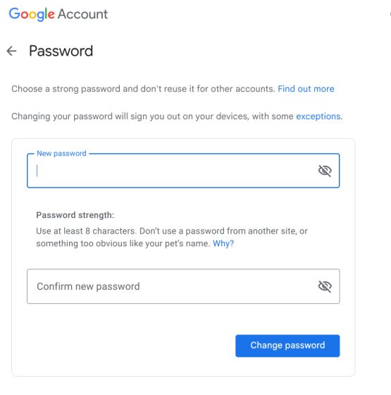 Chromebook でパスワードを変更する (2023)