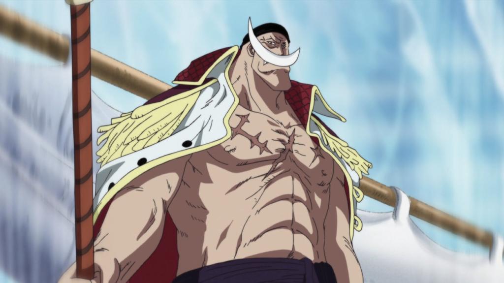 Whitebeard in Marineford in One Piece anime