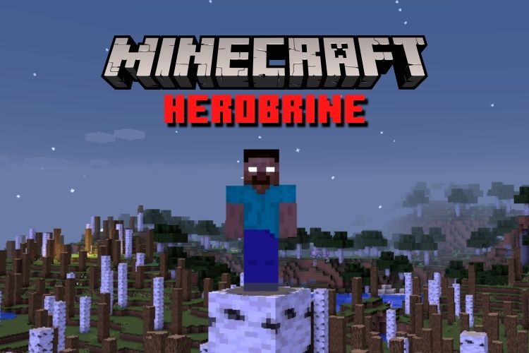 Herobrine with sword