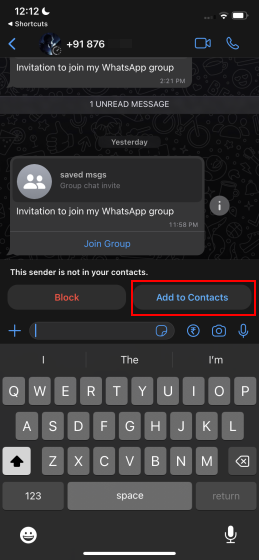 add to contacts on whatsapp