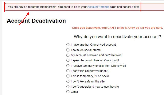 How to Cancel a Crunchyroll Membership or Free Account