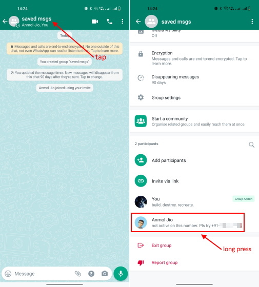 How to Message Yourself on WhatsApp