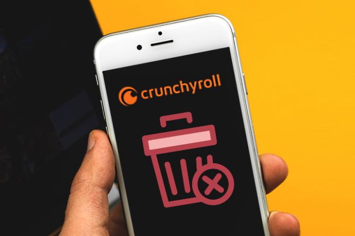how to delete crunchyroll account