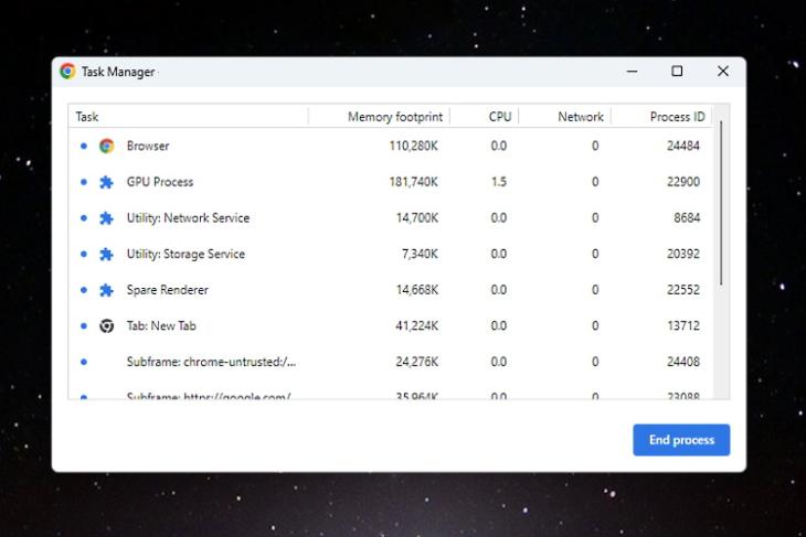 how to open task manager in chromebook