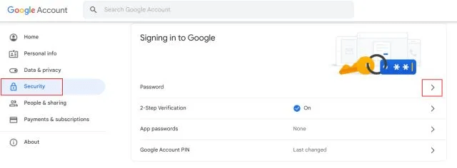 Thay đổi mật khẩu Chromebook của bạn trên các thiết bị khác