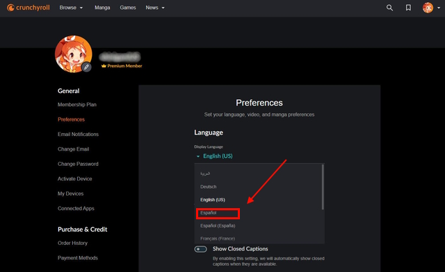 How to Change Language on Crunchyroll (2024 Guide) | Beebom