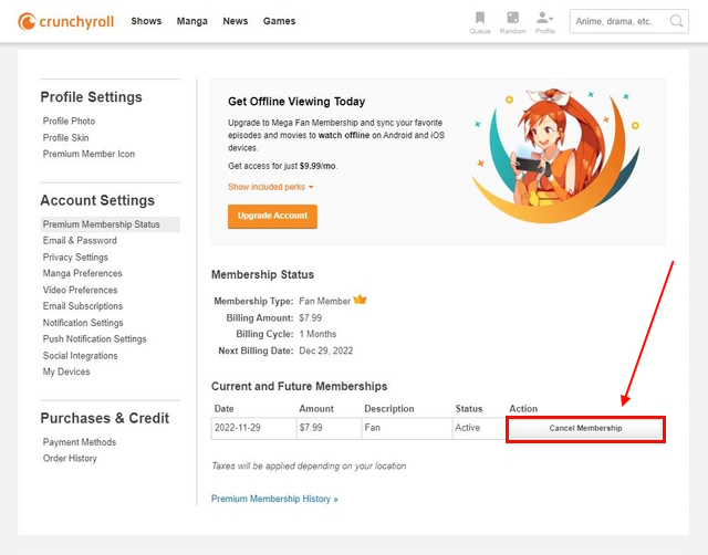 How to Permanently Delete Your Crunchyroll Account