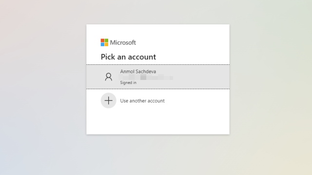 pick your microsoft xbox account