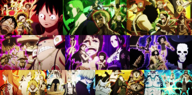 An image of the Straw Hat Pirates.