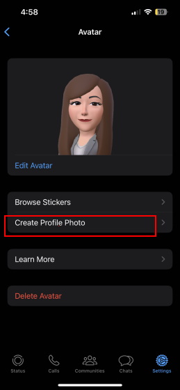 WhatsApp Avatar Create profile photo