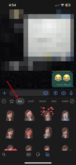 WhatsApp avatar stickers