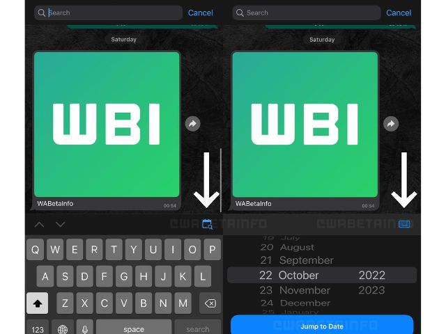 whatsapp nachrichten suche nach datum