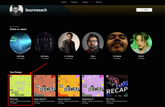 YouTube Music Recap 2022 How to See Your Top Songs Artists