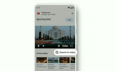 youtube search in video feature