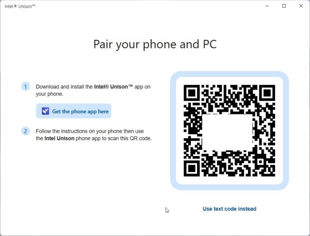 Cómo instalar Intel Unison en cualquier PC con Windows 11