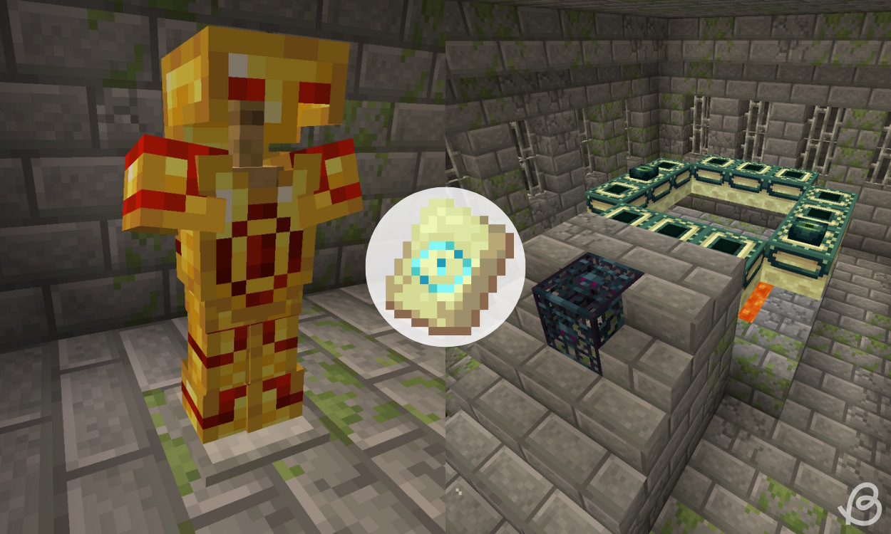 Eye armor trim on gold armor and a stronghold