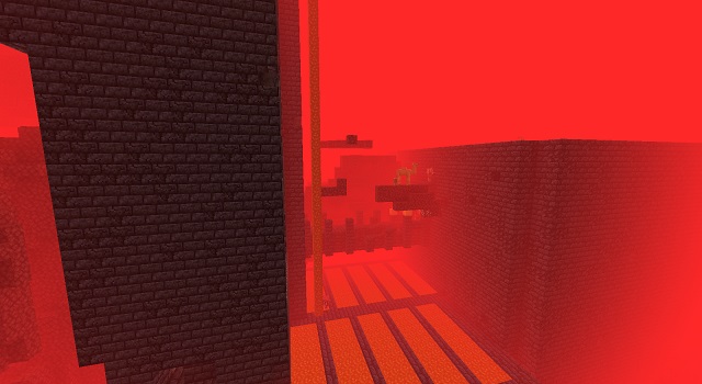 Bastion Remnant in the Nether dimension