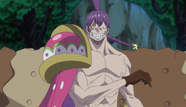 An image of Cracker in One Piece.