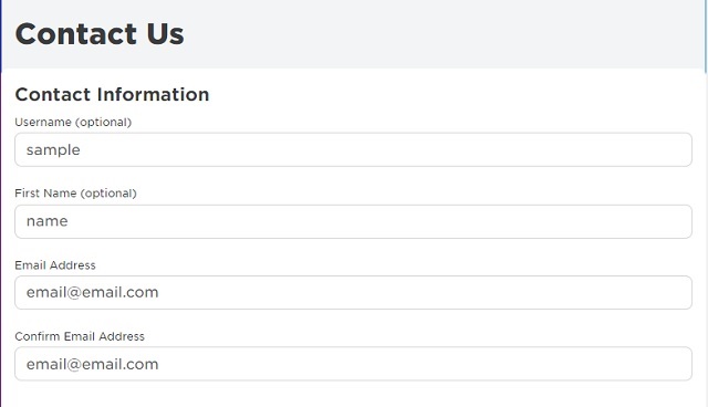 Contact Roblox Support