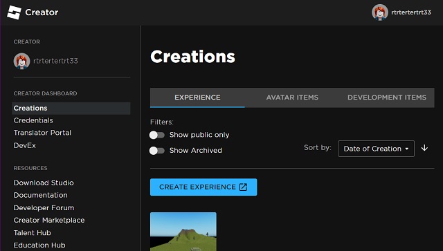 Creator Dashboard