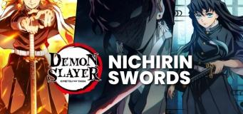 Demon Slayer Swords Complete List of Nichirin Sword, Colors, and Blades