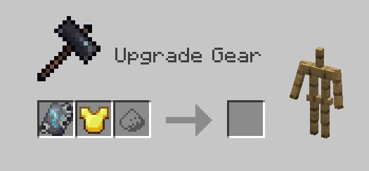 Gear upgrade in Smithing Table