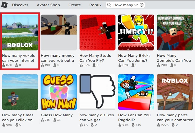మీ ఇంటర్నెట్ ఎన్ని వోక్సెల్లను అమలు చేయగలదు - రోబ్లాక్స్ గేమ్లను ప్లే చేయడం సాధ్యం కాదు లోడ్ అవ్వడం లేదు