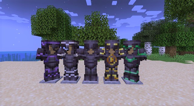 All of the new armor trim patterns & colors on netherite armor! :  r/Minecraft