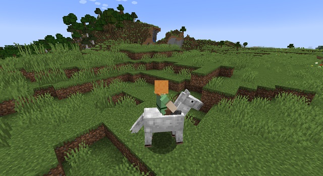 Player Riding a Horse