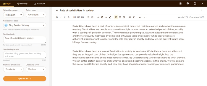 Rytr chatgpt essay