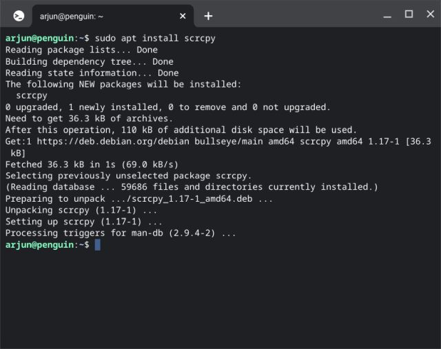 Scrcpy Chromebook