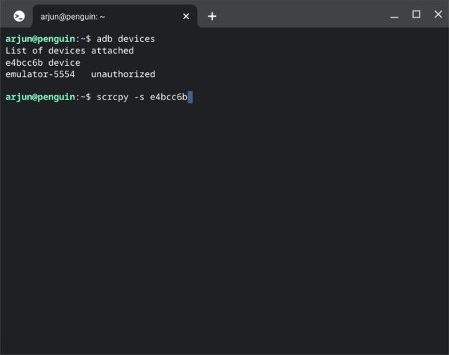 Scrcpy Chromebook