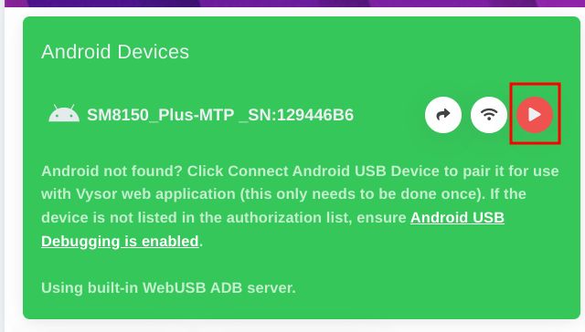 Vysor を使用して Android スマートフォンを Chromebook にミラーリングする