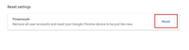 Powerwash Chromebook bị lag của bạn