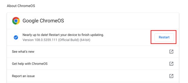 Update Your Chromebook (2023)