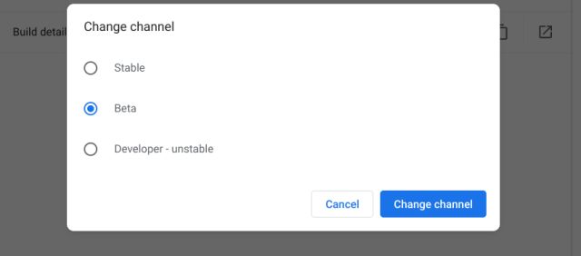 Cập nhật ChromeOS lên Beta hoặc Dev Channel trên Chromebook của bạn